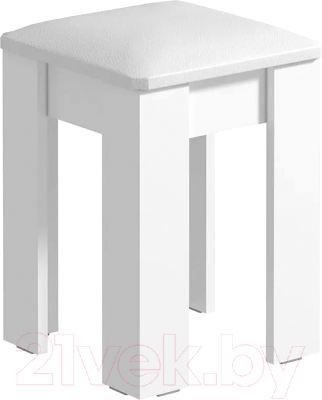 Табурет Атлант-Мебель Лаки тип 1 (белый/экокожа белый)