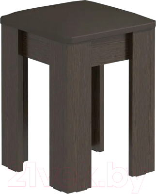 Табурет Атлант-Мебель Лаки тип 1 (венге цаво/экокожа коричневый)