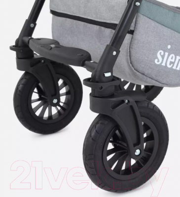 Детская универсальная коляска Rant Siena 3 в 1 (09 серый/зеленый)