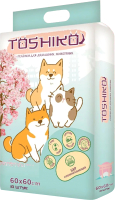 Одноразовая пеленка для животных Toshiko С ароматом сакуры 60x60см (10шт) - 