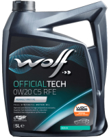 Моторное масло WOLF OfficialTech 0W20 C5 RFE / 65635/5 (5л) - 