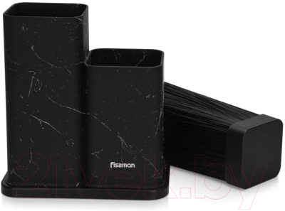 Подставка для ножей Fissman 12884 (черный мрамор)