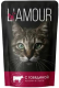 Влажный корм для кошек L'amour С говядиной в соусе (75г) - 
