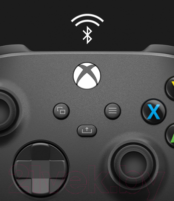 Геймпад Microsoft Xbox + кабель USB-С (черный карбон)