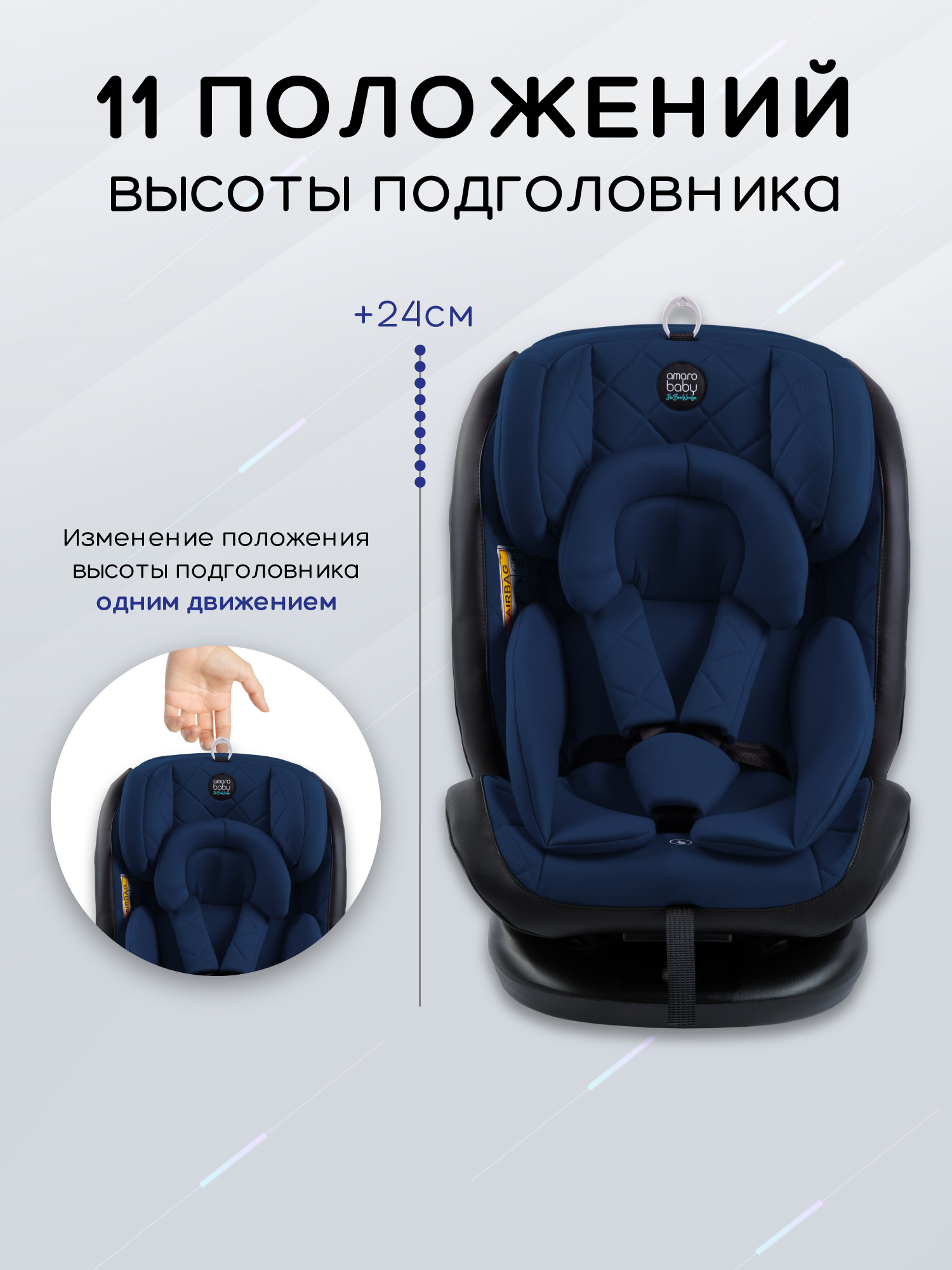 Автокресло Amarobaby Brilliant Isofix / AMARO-2003-BrSi