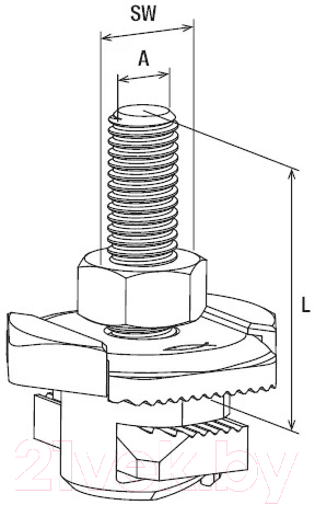 Болт FISCHER FHS Clix 8x30 / 538653K