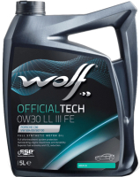 Моторное масло WOLF OfficialTech 0W30 LL III FE / 65620/5 (5л) - 