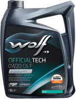 Моторное масло WOLF OfficialTech 0W20 C6 F / 65645/5 (5л) - 