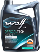 Моторное масло WOLF OfficialTech 0W30 SP / 65646/5 (5л) - 