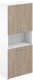 Миниатюра изображения товара Шкаф Norden Высокий с нишей / SG.841.WH.OD.OD (белый/дуб темный)