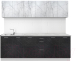 Кухонный гарнитур Артём-Мебель Оля СН-114 без стекла МДФ 2.4м (мрамор серый/мрамор графитовый) - 