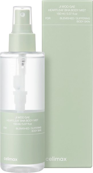 Спрей для тела Celimax Успокаивающий Jiwoojae Heartleaf BHA Body (150мл)