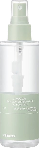 Спрей для тела Celimax Успокаивающий Jiwoojae Heartleaf BHA Body (150мл)