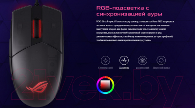 Мышь Asus ROG Strix Impact II / 90MP01E0-B0UA00