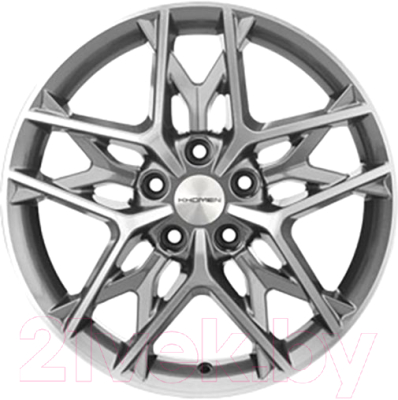Изображение товара Литой диск Khomen KHW1709 Camry 17x7" 5x114.3мм DIA 60.1мм ET 45мм Gray FP