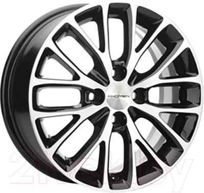 Изображение товара Литой диск Khomen KHW1506 Rio 15x6" 4x100мм DIA 54.1мм ET 46мм Black FP