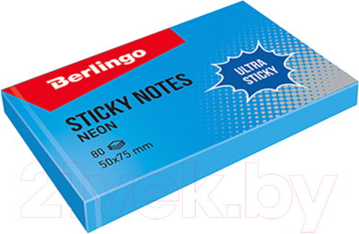 Блок для записей Berlingo Ultra Sticky / LSn_39412 (синий неон)