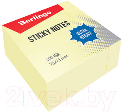 Блок для записей Berlingo Ultra Sticky / LSn_40000 (желтый)