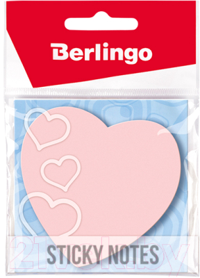 Блок для записей Berlingo Сердце / LSz_76033 (малиновый неон)