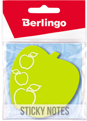 Изображение товара Блок для записей Berlingo Яблоко / LSz_76014 (зеленый неон)