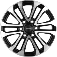 

Литой диск Khomen, KHW1805 Haval H9 18x7.5" 6x139.7мм DIA 75.1мм ET 42мм Black FP