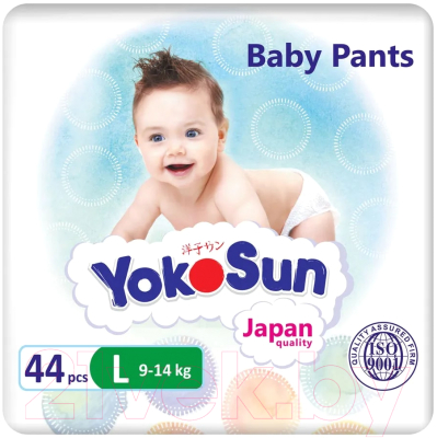 Изображение товара Подгузники-трусики детские YokoSun Premium L 9-14кг (44шт)