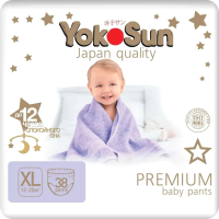 Подгузники-трусики детские YokoSun Premium XL 12-20кг (38шт) - 