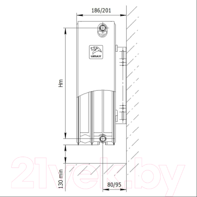 Изображение товара Радиатор стальной Лемакс Valve Compact тип 33 300x500 Universal