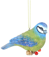 Елочная игрушка Gisela Graham Aviary. Голубая синица на ветке / 14033 - 