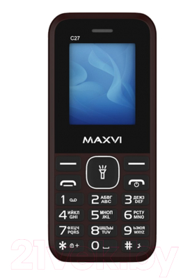 Мобильный телефон Maxvi C27 (коричневый)