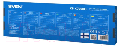 Изображение товара Клавиатура Sven KB-C7500EL (черный)