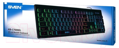 Изображение товара Клавиатура Sven KB-C7500EL (черный)
