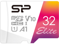 

Карта памяти, Elite V10 MicroSDHC 32GB UHS-I A1 (SP032GBSTHBV1V20)