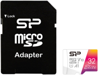 Карта памяти Silicon Power Elite V10 MicroSDHC 32GB UHS-I A1 + адаптер (SP032GBSTHBV1V20SP) - 