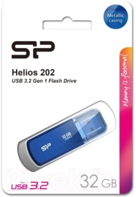 Usb flash накопитель Silicon Power Helios 202 USB 3.2 Gen 1 32GB (SP032GBUF3202V1B)