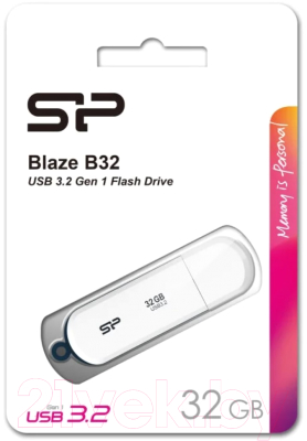 Usb flash накопитель Silicon Power Blaze B32 32GB (SP032GBUF3B32V1W)