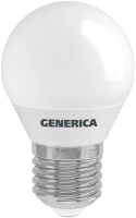 

Лампа Generica, G45 12Вт Шар 3000К E27 230В / LL-G45-12-230-30-E27-G