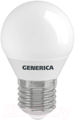 Лампа Generica G45 10Вт Шар 6500К E27 230В / LL-G45-10-230-65-E27-G