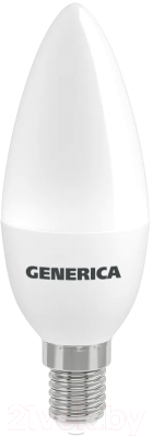 Лампа Generica C35 10Вт Свеча 3000К E14 230В / LL-C35-10-230-30-E14-G