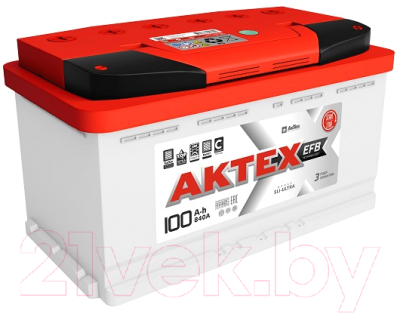 Автомобильный аккумулятор АкТех EFB 6СТ-100 Евро / ATEFB100ЗR (100 А/ч)