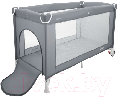 Изображение товара Кровать-манеж INDIGO Summer 1 уровень (серый)