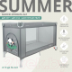 Миниатюра изображения товара Кровать-манеж INDIGO Summer 1 уровень (серый)