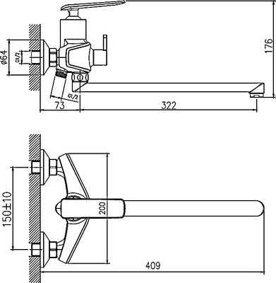 Смеситель Haiba HB22548-8