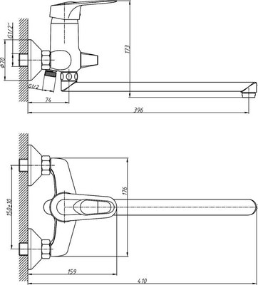 Смеситель Haiba HB2204