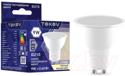 Лампа Tokov Electric 9Вт Soffit 3000К GU10 176-264В / TKE-MR16-GU10-9-3K