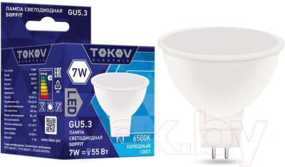 Лампа Tokov Electric 7Вт Soffit 6500К GU5.3 176-264В / TKE-MR16-GU5.3-7-6.5K