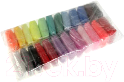 Изображение товара Пластилин легкий MultiArt Синий трактор / FLUFFY-STR24 (24цв)