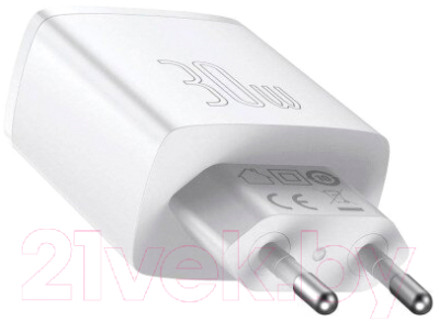 Адаптер питания сетевой Baseus Compact Quick Charger / CCXJ-E02 (белый)