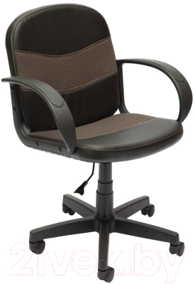 Кресло офисное Tetchair Baggi экокожа/ткань (черный/бежевый)