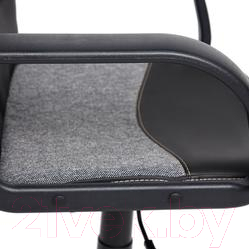 Кресло офисное Tetchair Baggi кожзам/ткань (черный/серый 36-6/207)